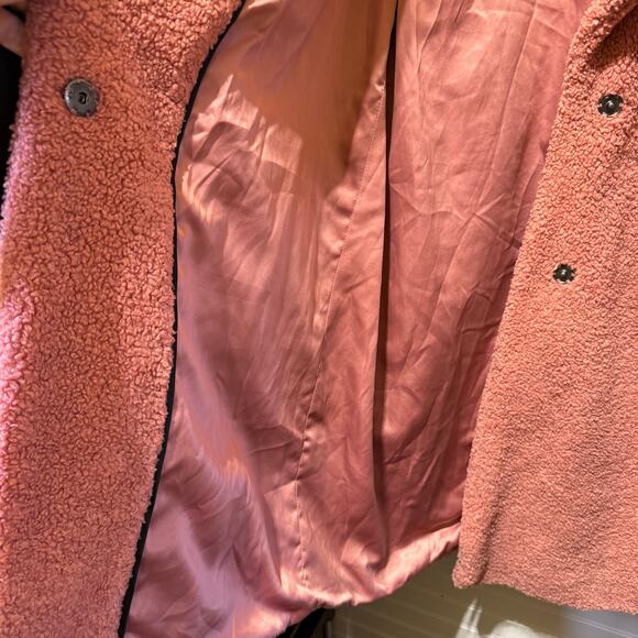 Lucky Brand Teddy Style Long Length Fully Lined Jacket Size M - Picture 4 of 13